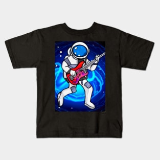 Astronaut Plays Guitar Kids T-Shirt